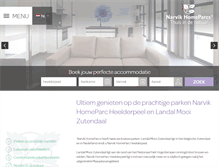 Tablet Screenshot of narvikhomeparcs.com